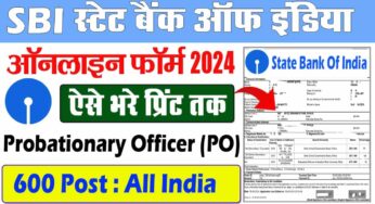 SBI PO Recruitment 2024 Online Apply for 600 post Full Details Here-