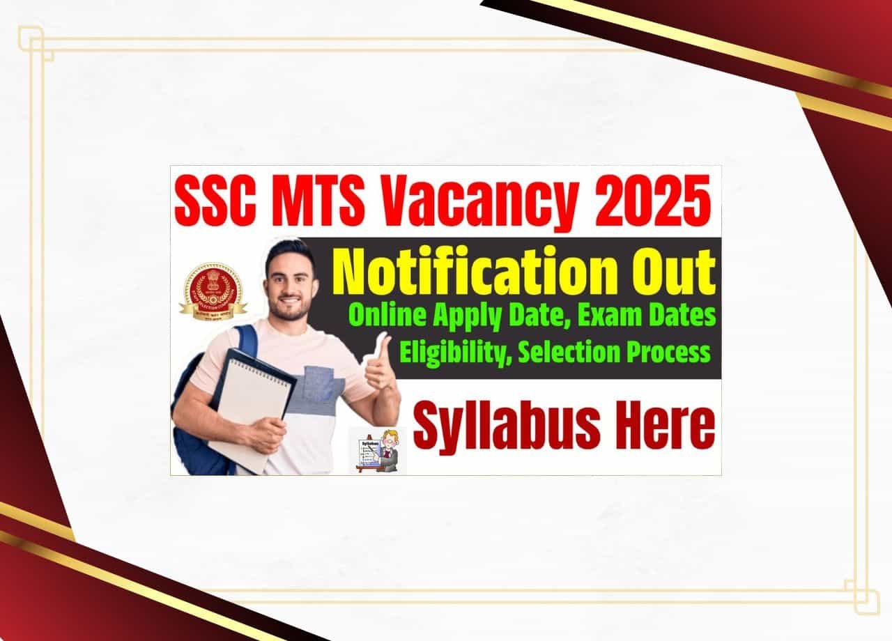 Online Apply Date, Exam Dates ,Eligibility, Selection Process & Syllabus Here